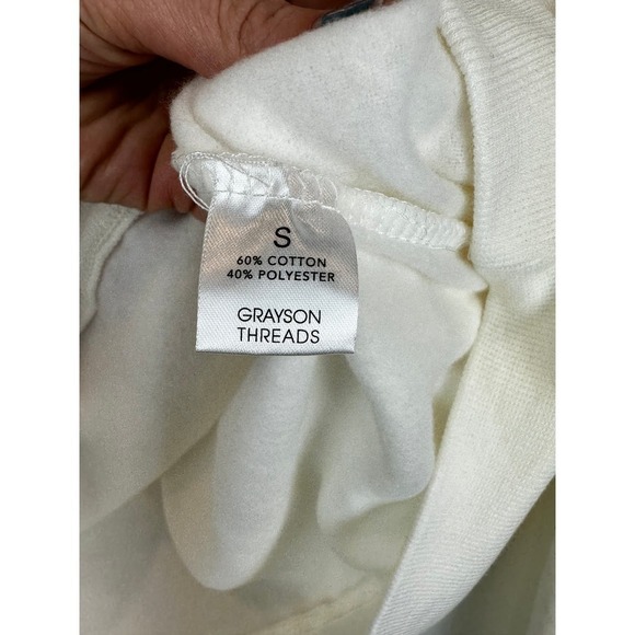 NWT Grayson Threads Barbie Malibu Off-White Crewneck size SML - Picture 3 of 4